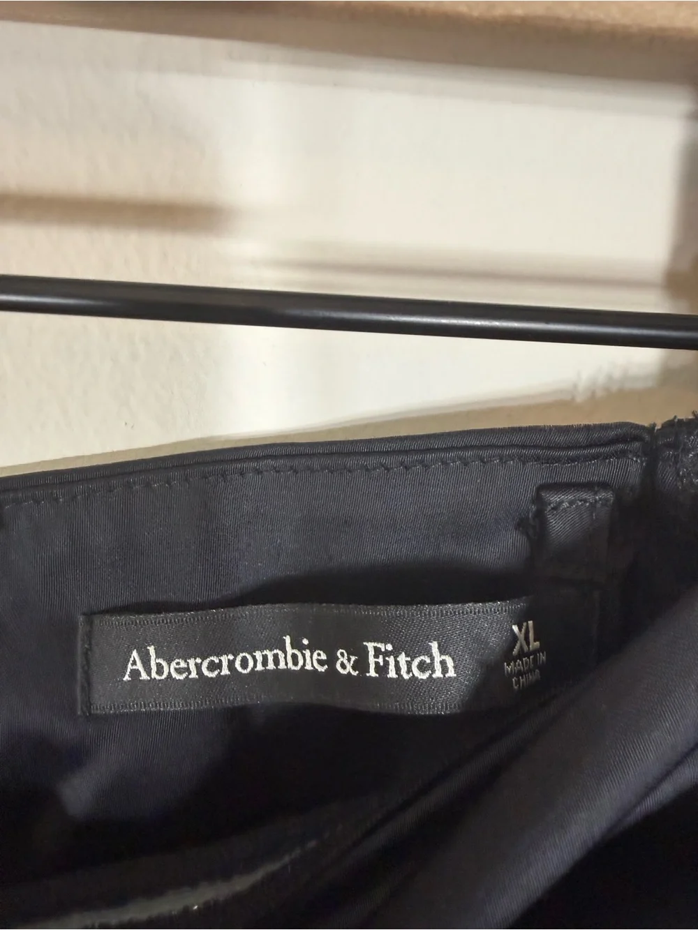 Abercrombie Black Satin Sculpt Strapless Maxi Dress XL